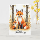 Carte de la Saint-Valentin pour la forêt rayée (Fleur jaune)