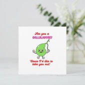 Carte de la Saint-Valentin pour la vésicule biliai (Debout devant)