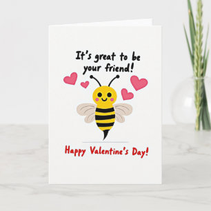 Carte de la Saint-Valentin pour l'amitié avec une