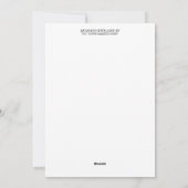 Carte de la Saint-Valentin pour l'enseignant (Dos)