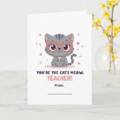Carte de la Saint-Valentin pour l'enseignant You'r (Fleur jaune)