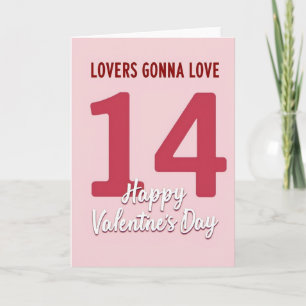 Carte de la Saint-Valentin pour les amoureux
