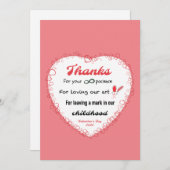 Carte de la Saint-Valentin pour les enseignants (Devant / Derrière)