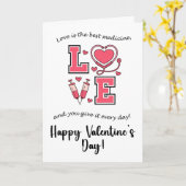 Carte de la Saint-Valentin pour les professionnels (Fleur jaune)