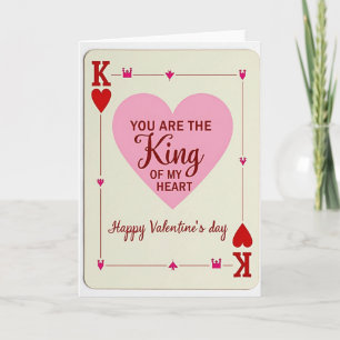 Carte de la Saint-Valentin pour lui Roi de mon cœu