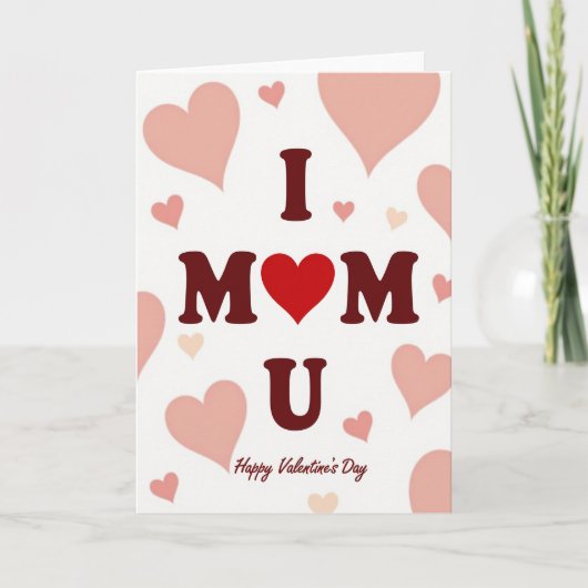 Carte de la Saint-Valentin pour Maman que j'aime (Devant)