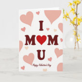 Carte de la Saint-Valentin pour Maman que j'aime (Fleur jaune)
