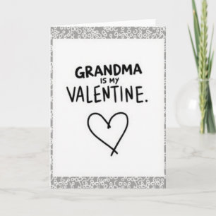 Carte de la Saint-Valentin pour Mamie