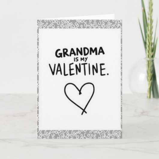 Carte de la Saint-Valentin pour Mamie (Devant)