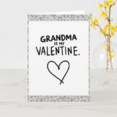 Carte de la Saint-Valentin pour Mamie (Fleur jaune)
