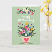 Carte de la Saint-Valentin pour Mère (Fleur jaune)