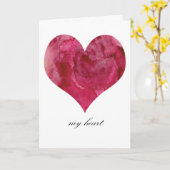 CARTE DE LA SAINT-VALENTIN POUR MON CŒUR (Fleur jaune)