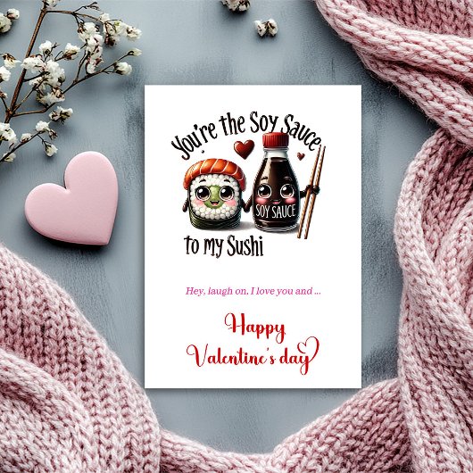 Carte de la Saint-Valentin pour nourriture mignonn
