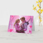 Carte de la Saint-Valentin pour partenaires (Fleur jaune)