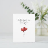 Carte de la Saint-Valentin pour petit ami petite a (Debout devant)