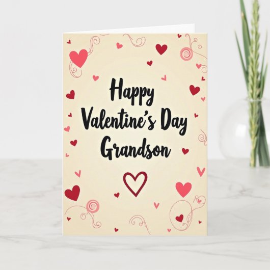 Carte de la Saint-Valentin pour petit-fils (Devant)