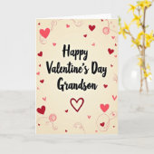 Carte de la Saint-Valentin pour petit-fils (Fleur jaune)