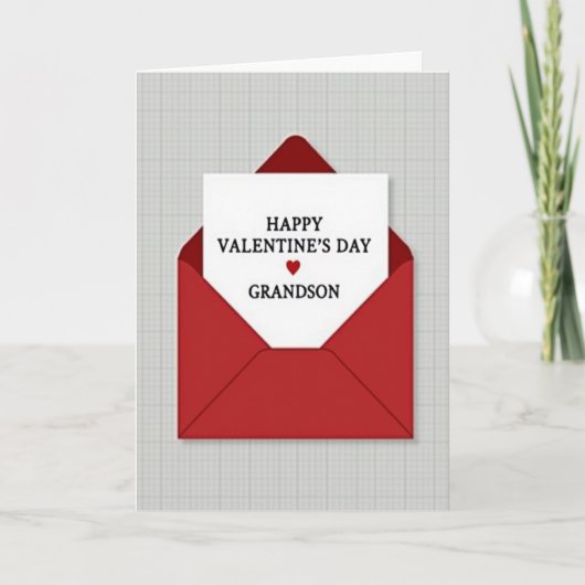 Carte de la Saint-Valentin pour petit-fils adoré (Devant)