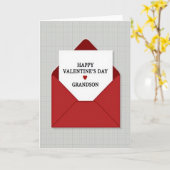 Carte de la Saint-Valentin pour petit-fils adoré (Fleur jaune)