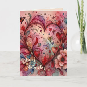 Carte de la Saint-Valentin pour petite amie ou pet