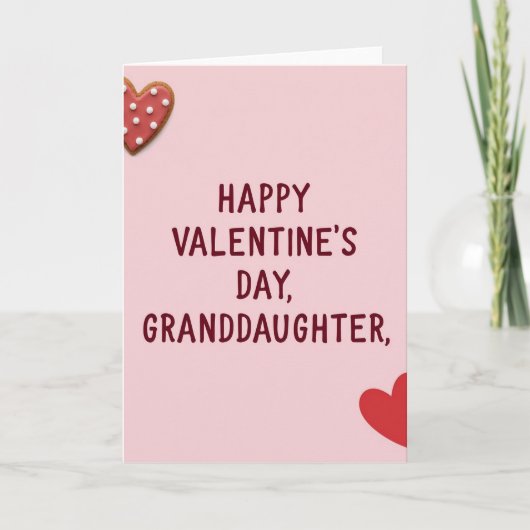 Carte de la Saint-Valentin pour petite-fille (Devant)
