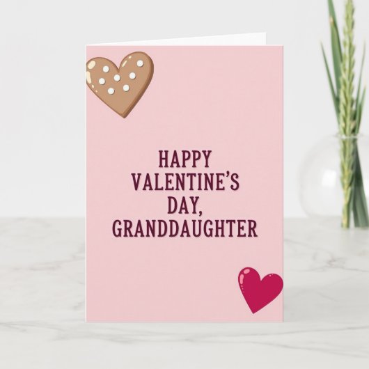 Carte de la Saint-Valentin pour petite-fille (Devant)