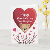 Carte de la Saint-Valentin pour petite-fille (Fleur jaune)
