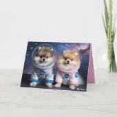 Carte de la Saint-Valentin pour Pomeranian (Dos)