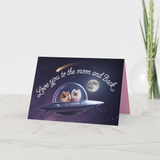 Carte de la Saint-Valentin pour Pomeranian (Devant)