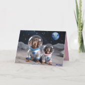 Carte de la Saint-Valentin pour teckel (Dos)