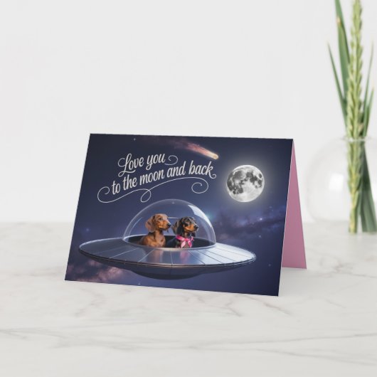Carte de la Saint-Valentin pour teckel (Devant)