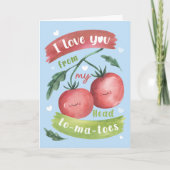 Carte de la Saint-Valentin pour tomate mignonne – (Devant)
