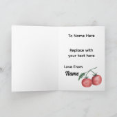 Carte de la Saint-Valentin pour tomate mignonne – (Intérieur)
