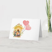 Carte de la Saint-Valentin pour tourtereaux (Devant)