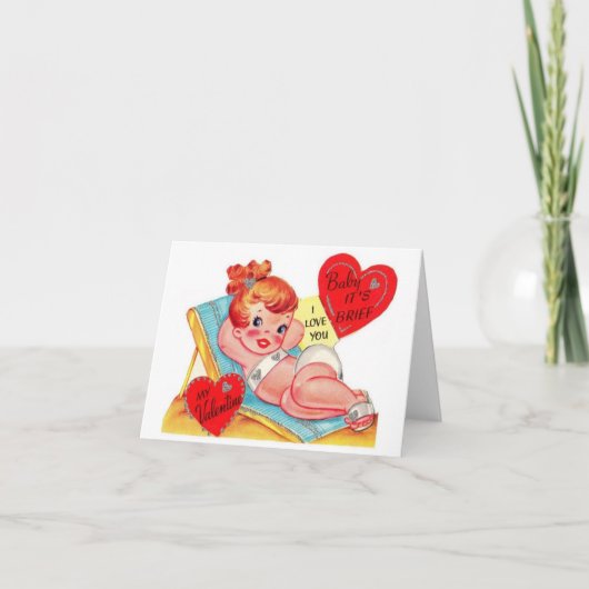 Carte de la Saint-Valentin pour un bain de soleil (Devant)