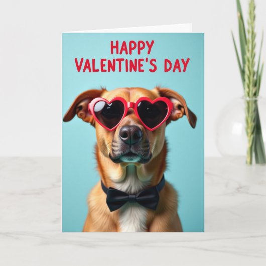 Carte de la Saint-Valentin pour un chien mignon (Devant)