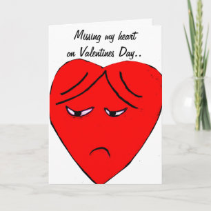 CARTE DE LA SAINT-VALENTIN POUR UN COEUR MANQUANT