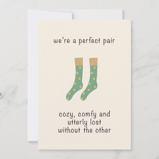 Carte de la Saint-Valentin pour un couple parfait (Devant)