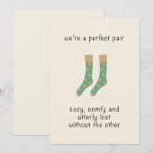 Carte de la Saint-Valentin pour un couple parfait (Devant / Derrière)