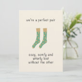 Carte de la Saint-Valentin pour un couple parfait (Debout devant)