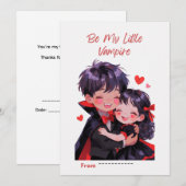 Carte de la Saint-Valentin pour un mignon petit co (Devant / Derrière)