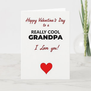 Carte de la Saint-Valentin pour un super papé