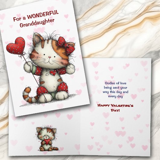 Carte de la Saint-Valentin pour une adorable petit