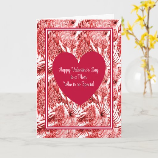 Carte de la Saint-Valentin pour une maman spéciale (Fleur jaune)