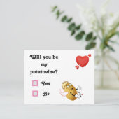 Carte de la Saint-Valentin pour vigne de pomme de  (Debout devant)