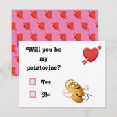 Carte de la Saint-Valentin pour vigne de pomme de  (Devant / Derrière)