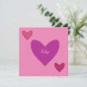 Carte de la Saint-Valentin Pretty Hearts (Debout devant)