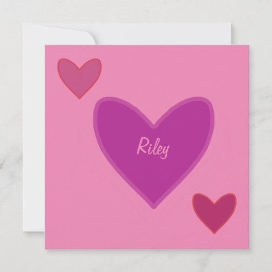 Carte de la Saint-Valentin Pretty Hearts (Devant)
