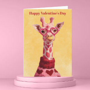 Carte de la Saint-Valentin pullover coeurs de gira