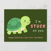 Carte de la Saint-Valentin punitive Tortue Mignonn (Devant)